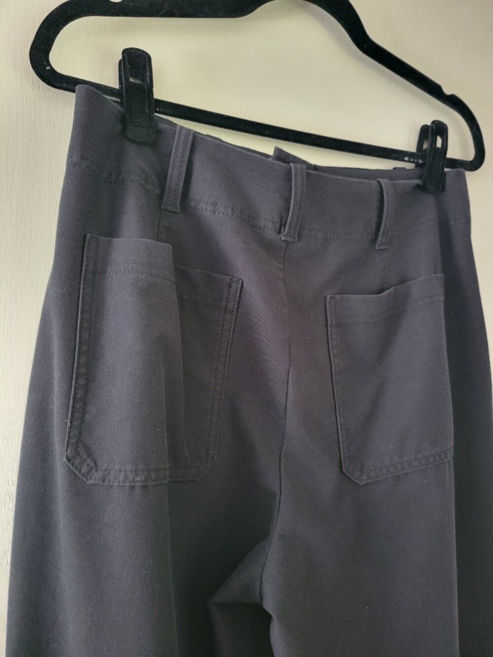 Athleta Wide Leg Crop Pant Black Quiet Luxury Travel Workwear Athleisure sz 10 - Picture 5 of 11